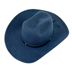 Santos Steel Blue + Black Leather Trim