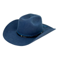 Santos Steel Blue + Black Leather Trim