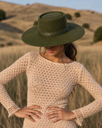 Malva Olive Green + Snake Print Band
